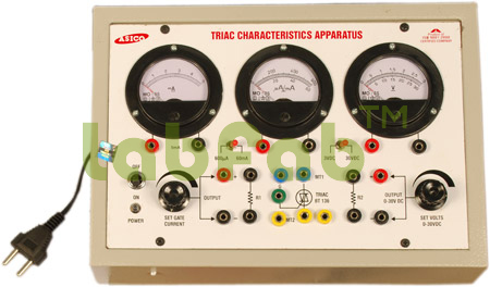 TRIAC CHARACTERISTICS APPARATUS WITH REGULATED POWER SUPPLIES – GUPTA BRAND 200228
