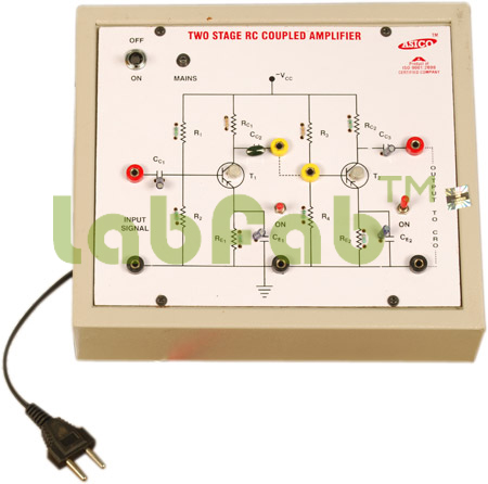 TWO STAGE RC COUPLED TRANSISTOR AMPLIFIER (FREQUENCY RESPONSE) – GUPTA BRAND 200288