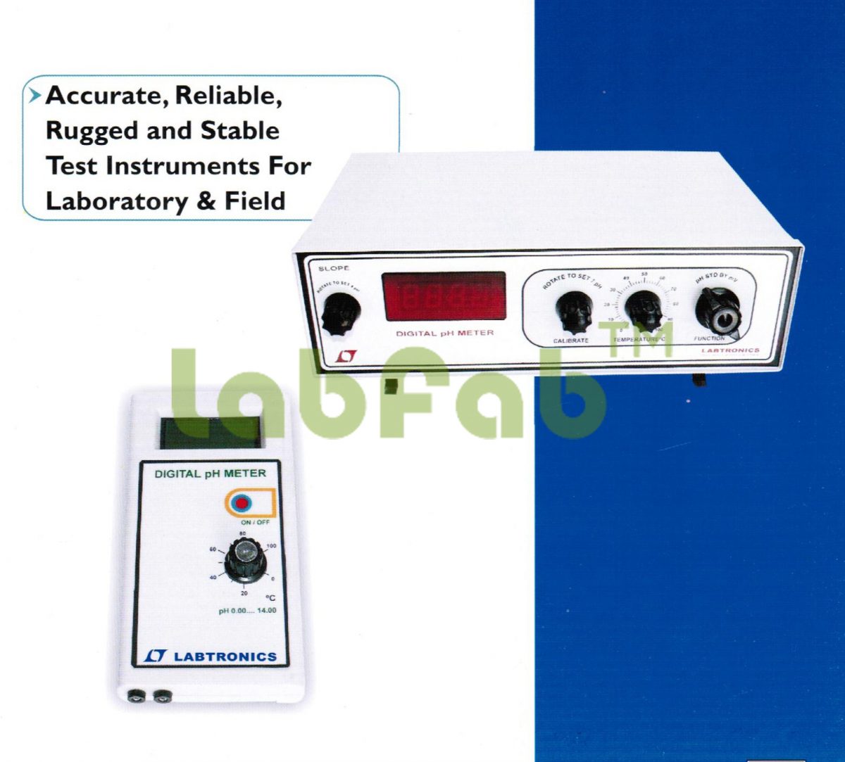 DIGITAL PH METER WITH MANUAL TEMPERATURE COMPENSATION – GUPTA BRAND 5000LT-11