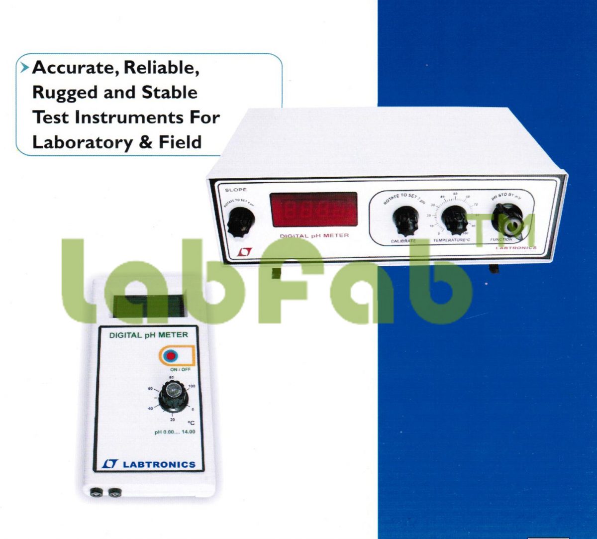 DIGITAL pH cum TEMPERATURE METER – GUPTA BRAND 5000LT-24